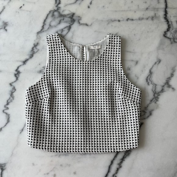 Joie Cropped Polka Dot Tank - Picture 1 of 11